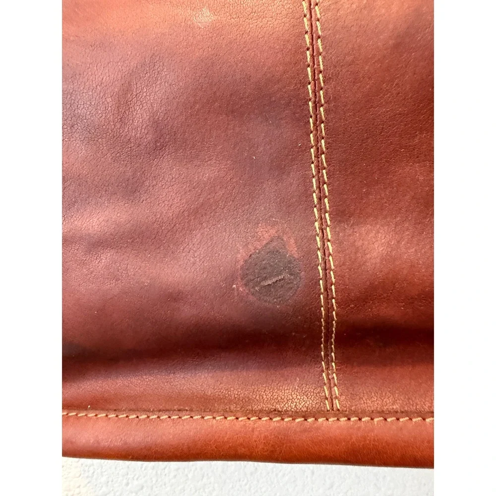 Jack Georges Voyager Brown Buffalo Leather Convertible Backpack Sling Bag